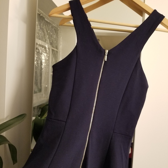 Zara Navy Blue Mini Dress - Picture 4 of 4